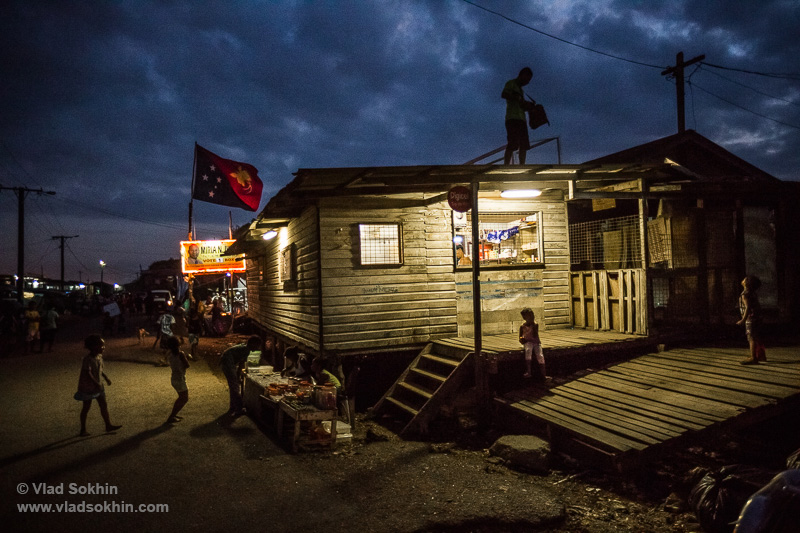 Night at Hanuabada village, Port Moresby. Vlad Sokhin